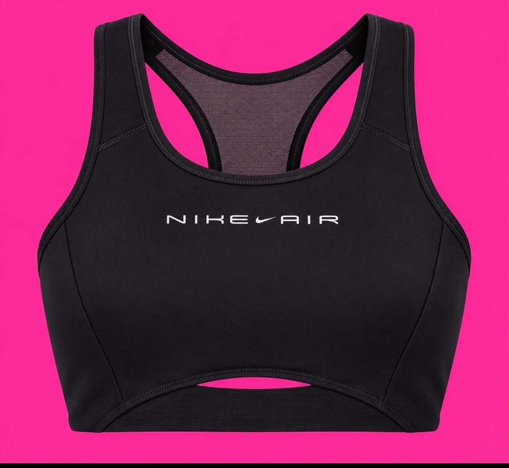 Nike Air Dri-FIT Women's Cutout Sports Bra Black Size XS